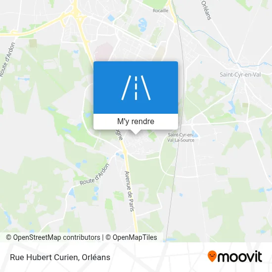 Rue Hubert Curien plan