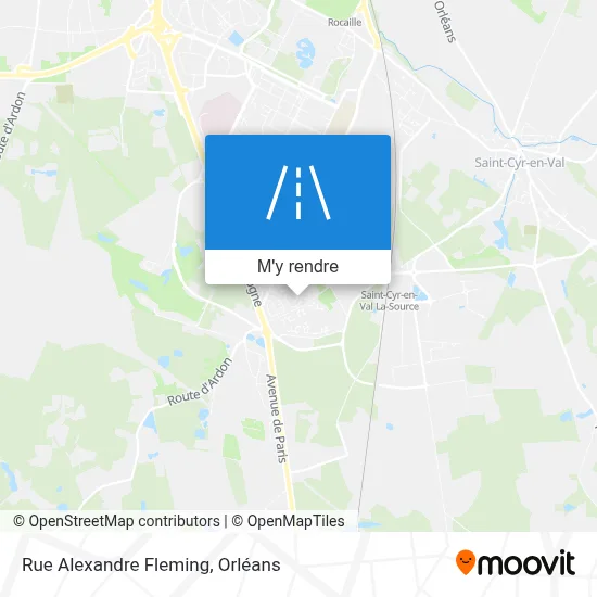 Rue Alexandre Fleming plan