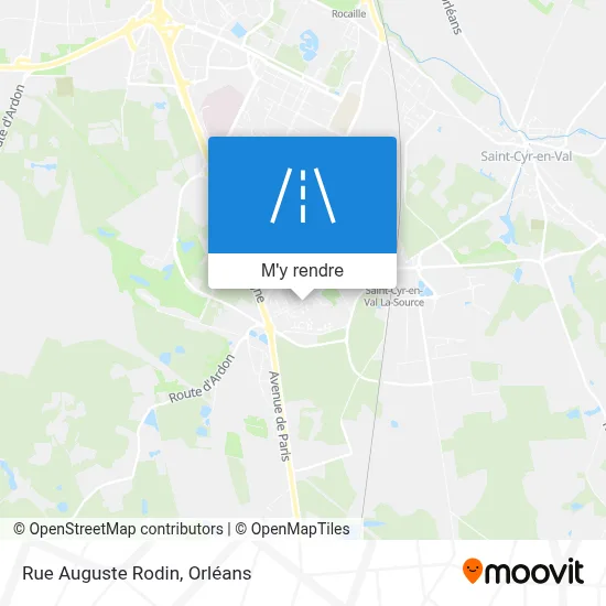 Rue Auguste Rodin plan