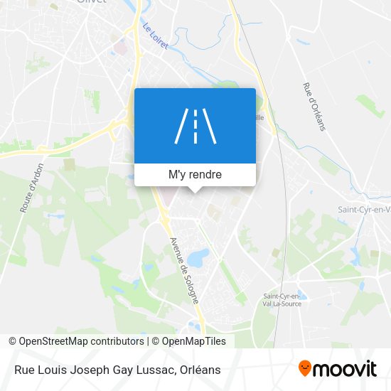Rue Louis Joseph Gay Lussac plan