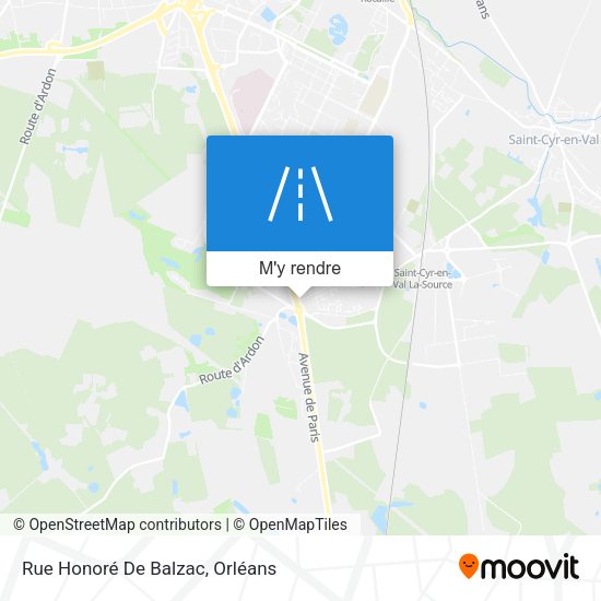 Rue Honoré De Balzac plan