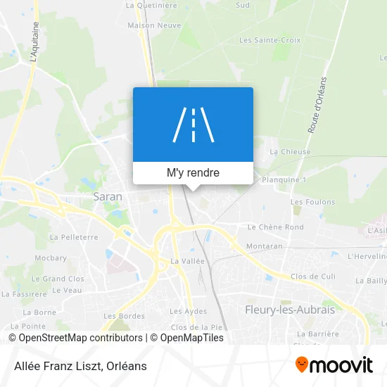 Allée Franz Liszt plan