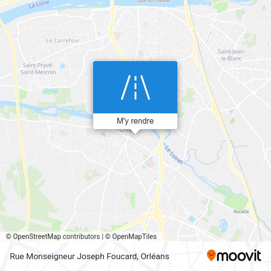 Rue Monseigneur Joseph Foucard plan