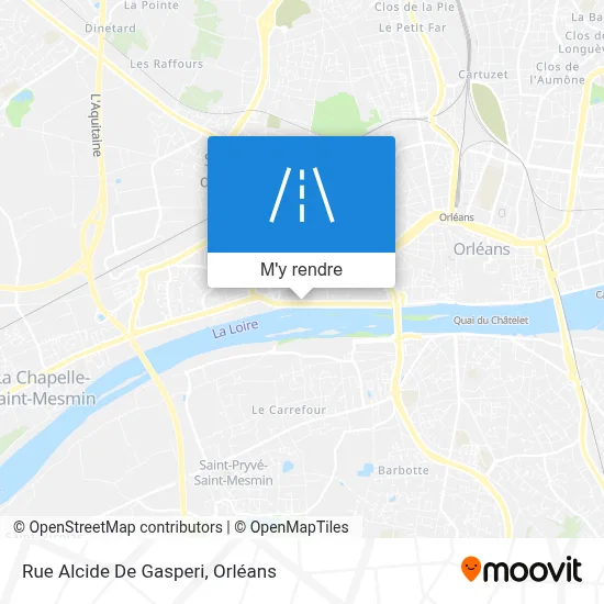 Rue Alcide De Gasperi plan