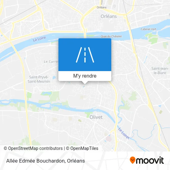 Allée Edmée Bouchardon plan