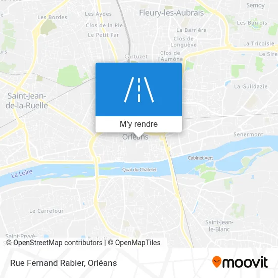 Rue Fernand Rabier plan