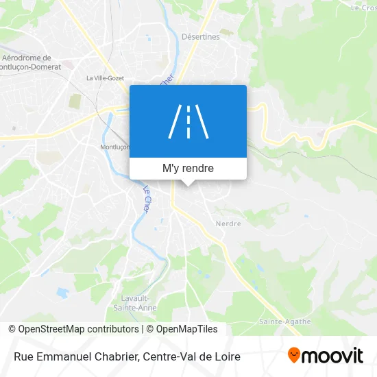 Rue Emmanuel Chabrier plan