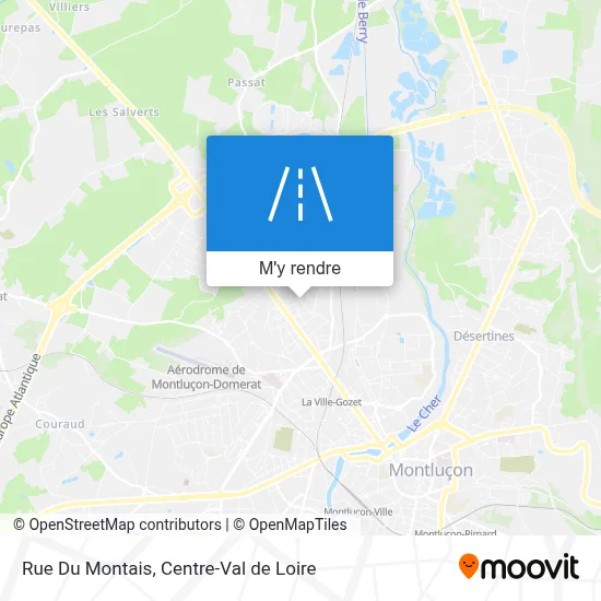 Rue Du Montais plan