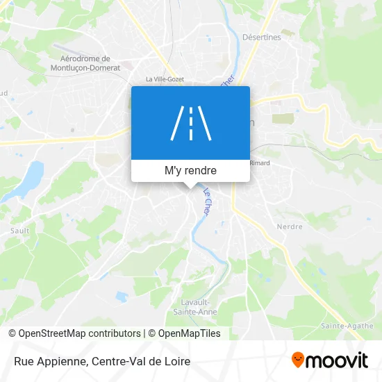 Rue Appienne plan