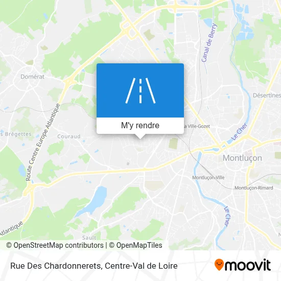 Rue Des Chardonnerets plan