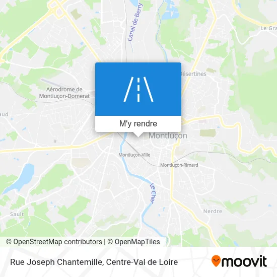 Rue Joseph Chantemille plan