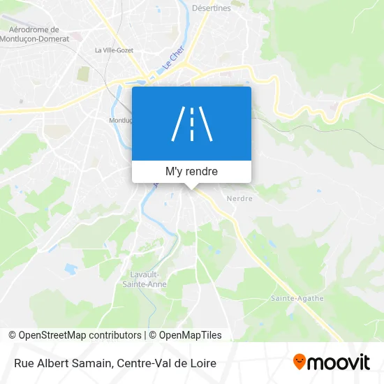 Rue Albert Samain plan