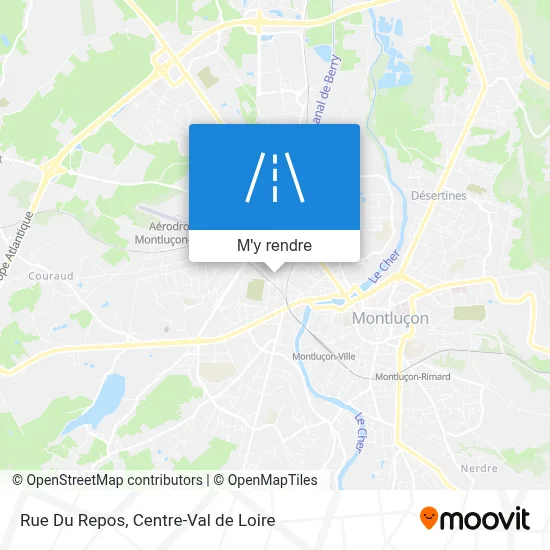 Rue Du Repos plan