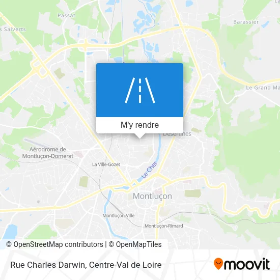 Rue Charles Darwin plan