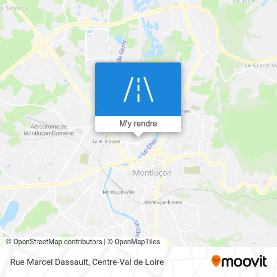 Rue Marcel Dassault plan
