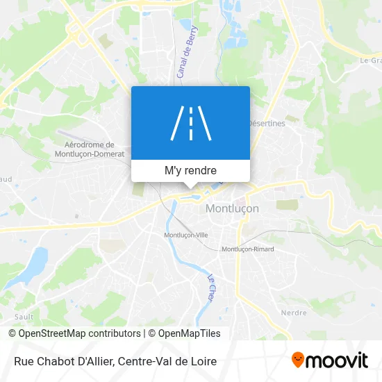 Rue Chabot D'Allier plan