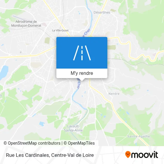 Rue Les Cardinales plan