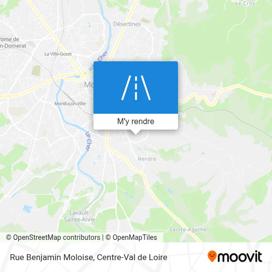 Rue Benjamin Moloise plan