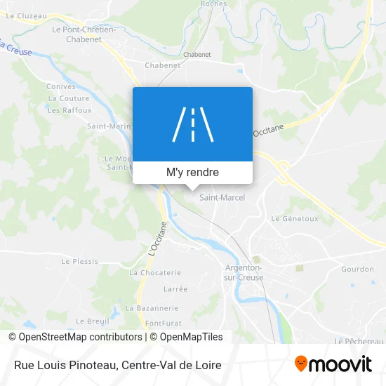 Rue Louis Pinoteau plan