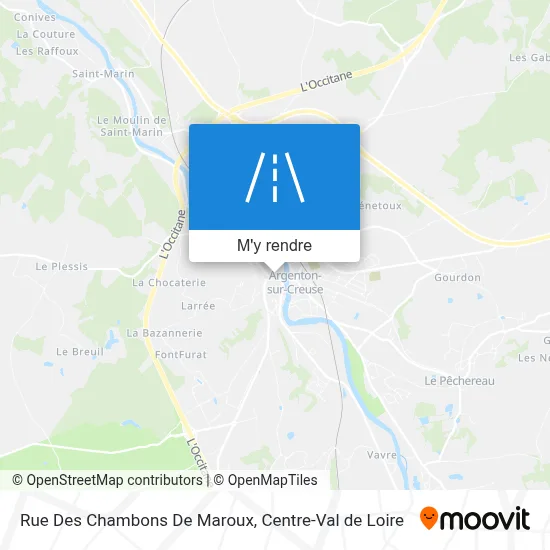 Rue Des Chambons De Maroux plan