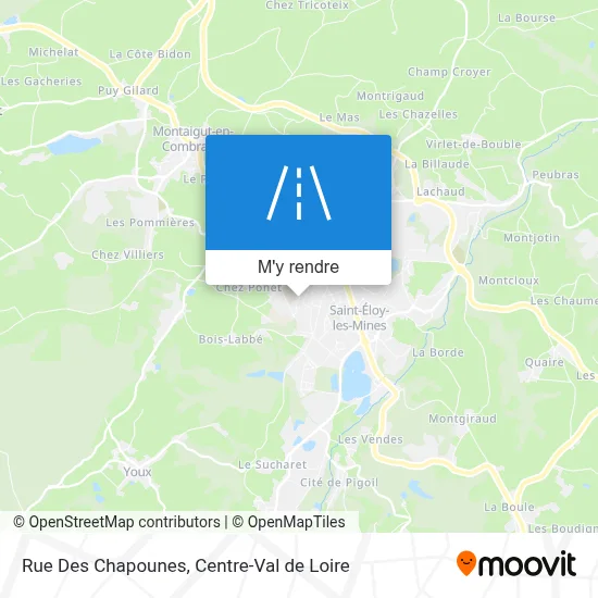 Rue Des Chapounes plan
