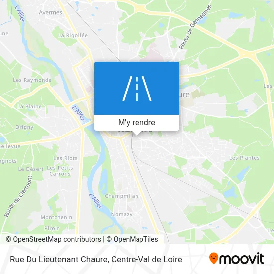 Rue Du Lieutenant Chaure plan