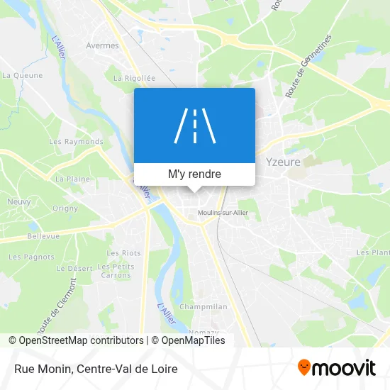 Rue Monin plan