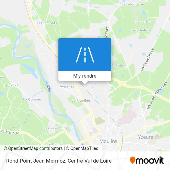 Rond-Point Jean Mermoz plan