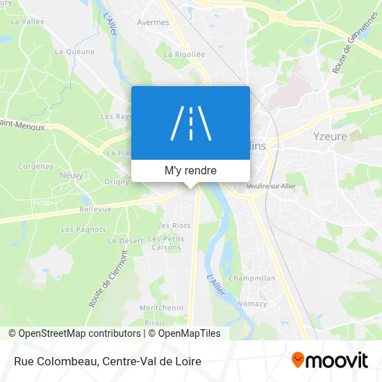 Rue Colombeau plan