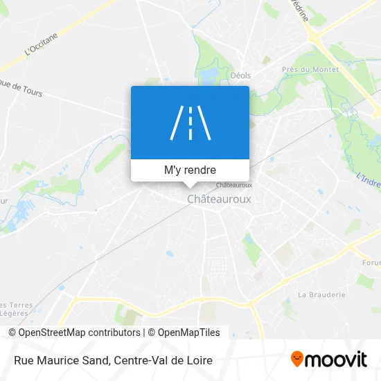 Rue Maurice Sand plan