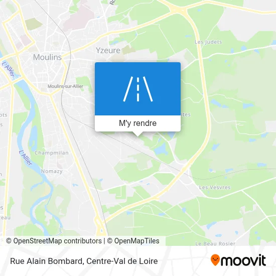 Rue Alain Bombard plan