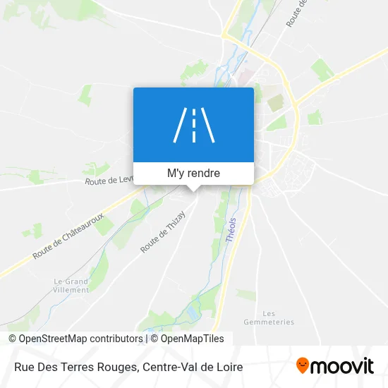Rue Des Terres Rouges plan