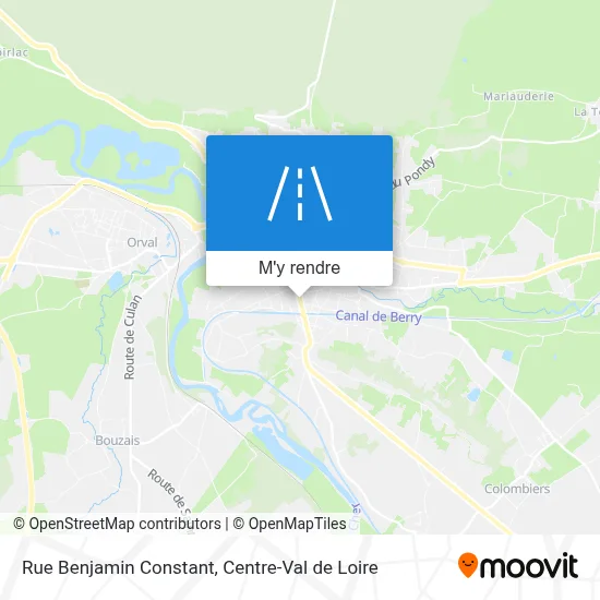 Rue Benjamin Constant plan