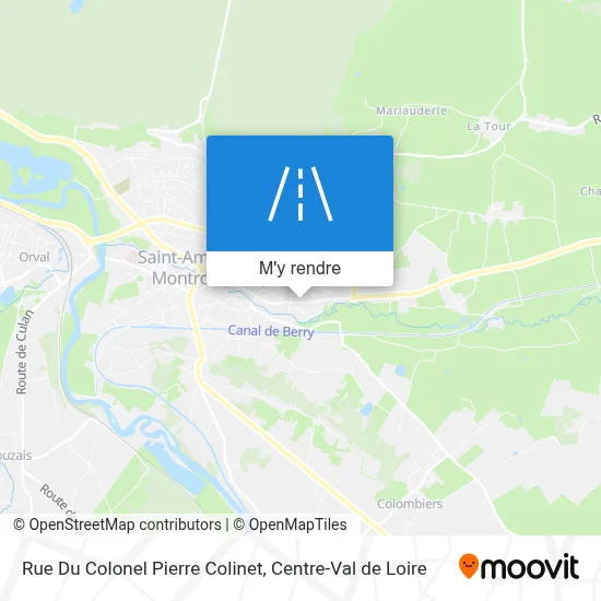 Rue Du Colonel Pierre Colinet plan