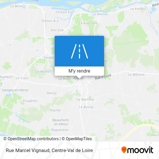 Rue Marcel Vignaud plan