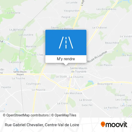Rue Gabriel Chevalier plan