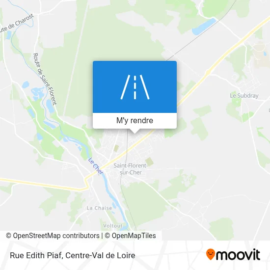 Rue Edith Piaf plan