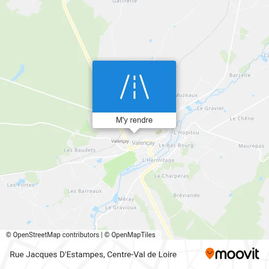 Rue Jacques D'Estampes plan