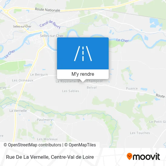 Rue De La Vernelle plan
