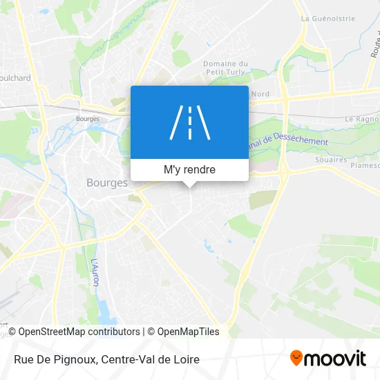 Rue De Pignoux plan
