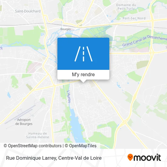 Rue Dominique Larrey plan