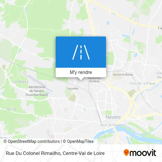 Rue Du Colonel Rimailho plan