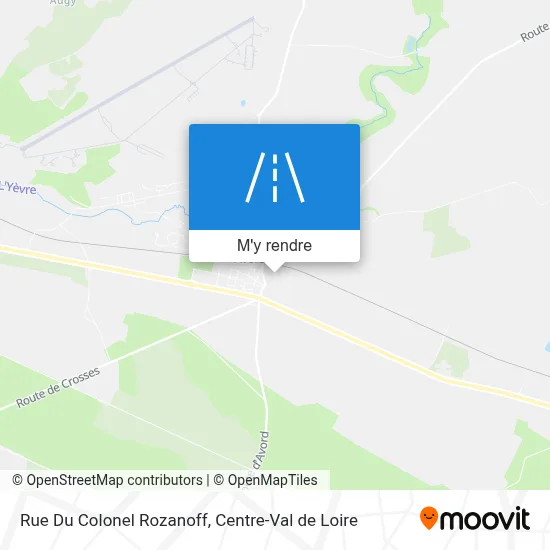 Rue Du Colonel Rozanoff plan