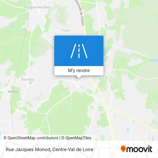 Rue Jacques Monod plan