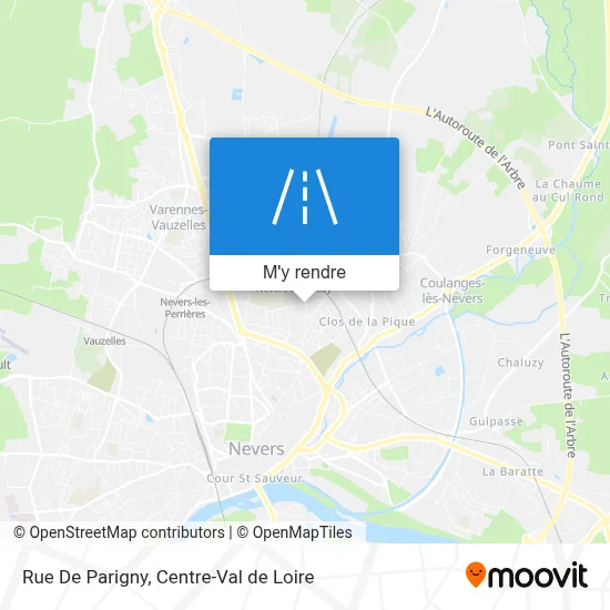 Rue De Parigny plan