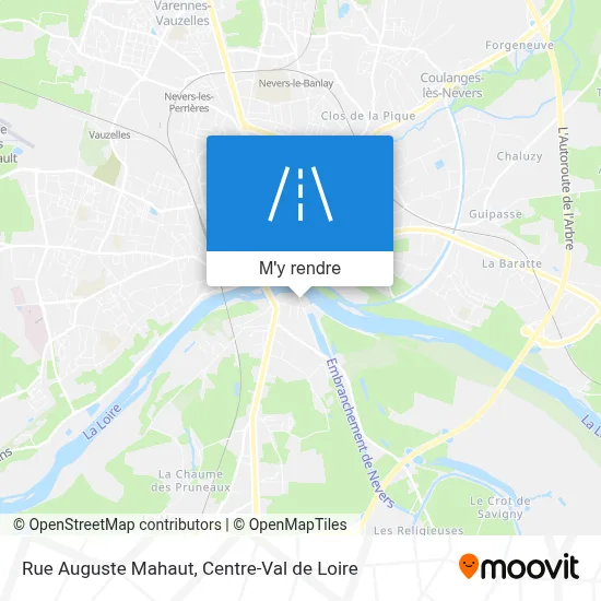 Rue Auguste Mahaut plan
