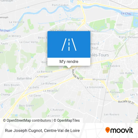 Rue Joseph Cugnot plan