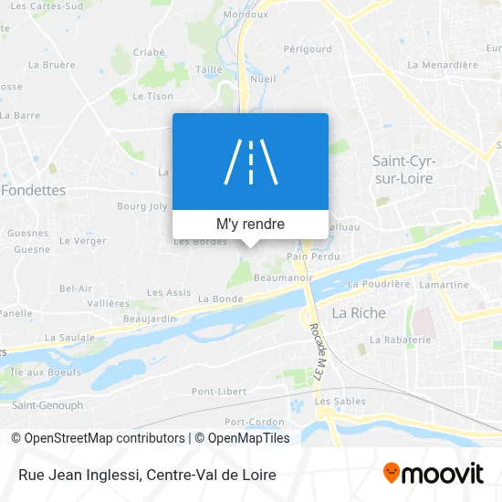 Rue Jean Inglessi plan