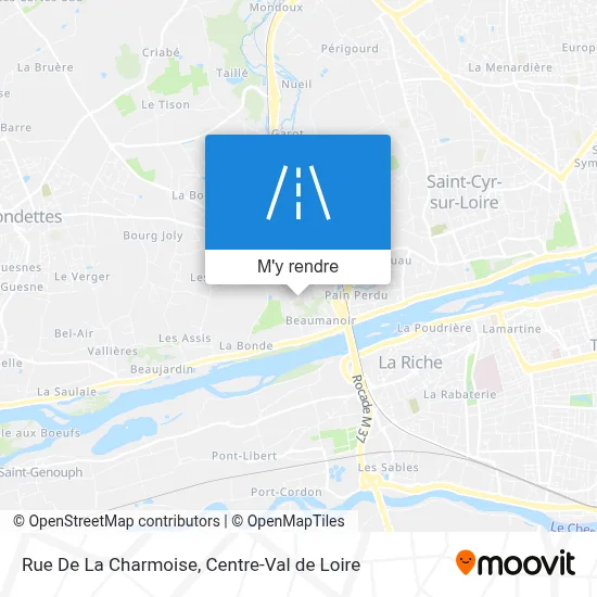 Rue De La Charmoise plan
