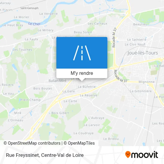 Rue Freyssinet plan